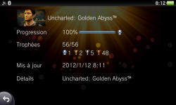 Uncharted Golden Abyss trophées full 01